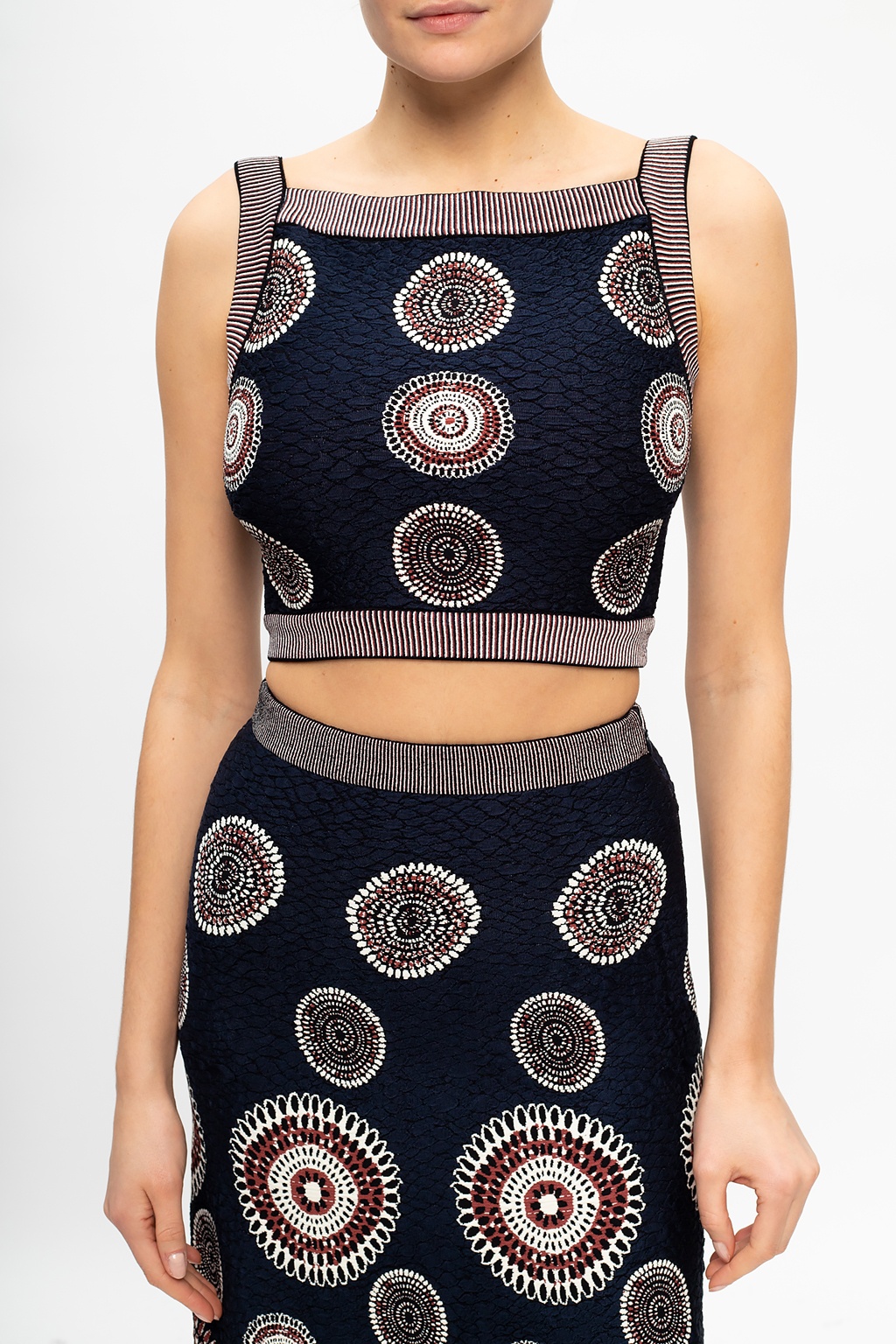 Alaia Patterned tank top